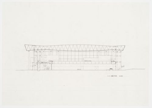A-A section, Galaxy Toyama Gymnasium, Imizu, Toyama, Japan