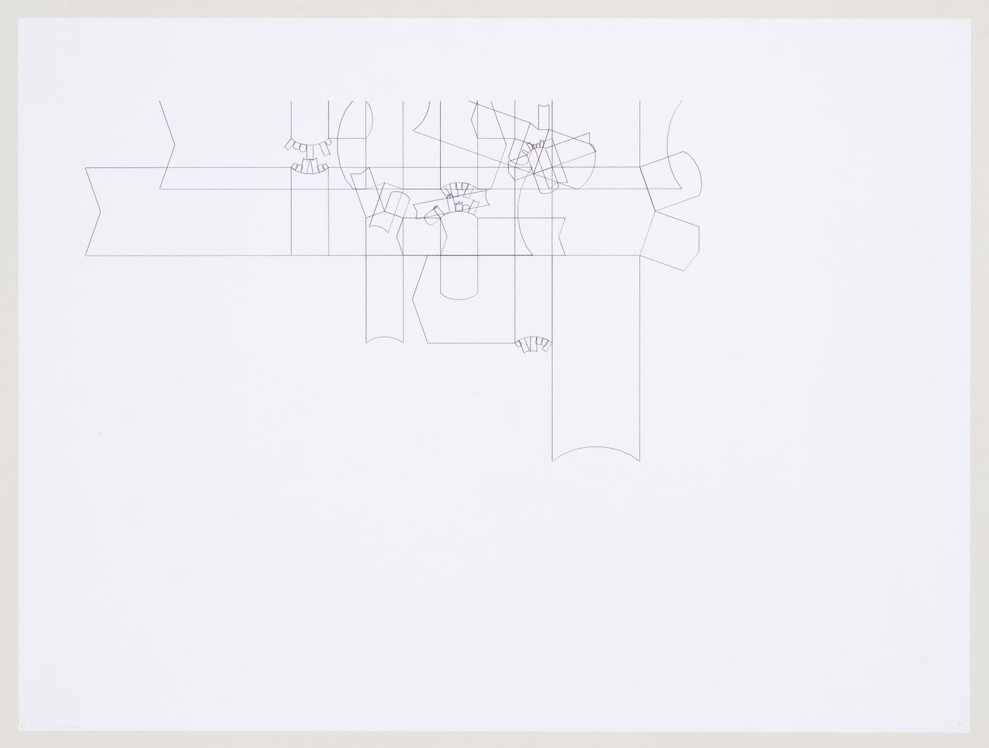 Schematic plan for Biozentrum - Biology Center for the J.W. Goethe University, Frankfurt am Main, Germany