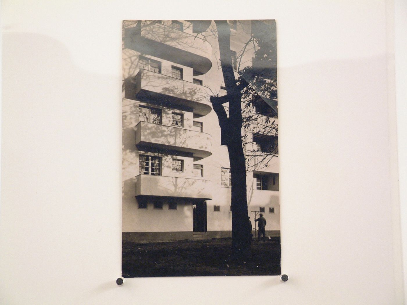 Detail view of worker's housing complex, Cologne, Germany