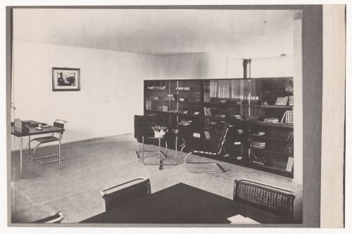 Interior view of an Apartment for a Bachelor, part of the Dwelling of Our Time Exhibit at the Berlin Building Exhibition of 1931, Germany