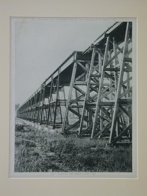 Le Rond. Les Travaux Publics de l'Amerique du Nord. Viaduc de Randolph