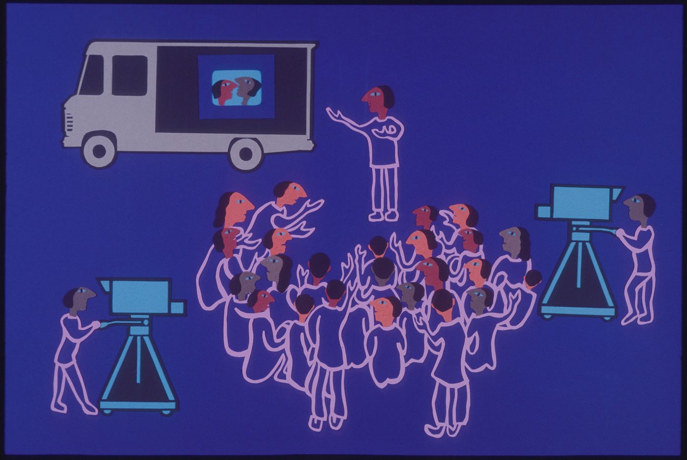 Slide for the project of "Multivisions" slides shows presentations about Chandigarh