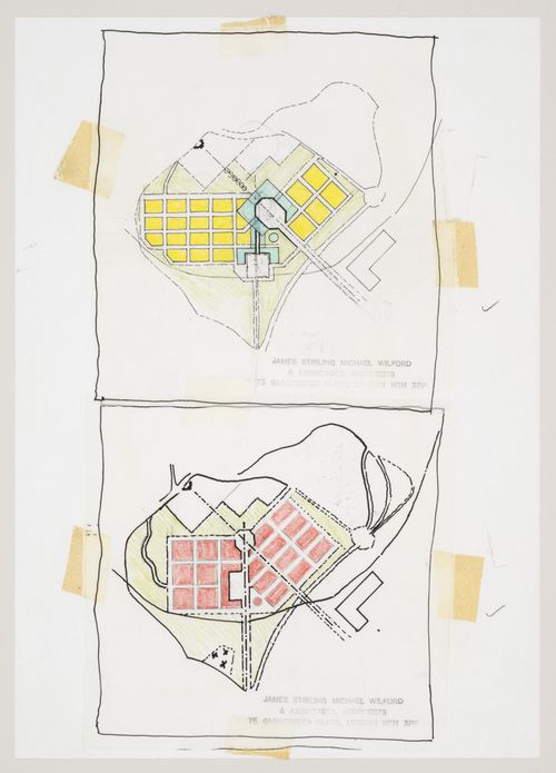 New Town Centre, Caselecchio di Reno, Italy: plans
