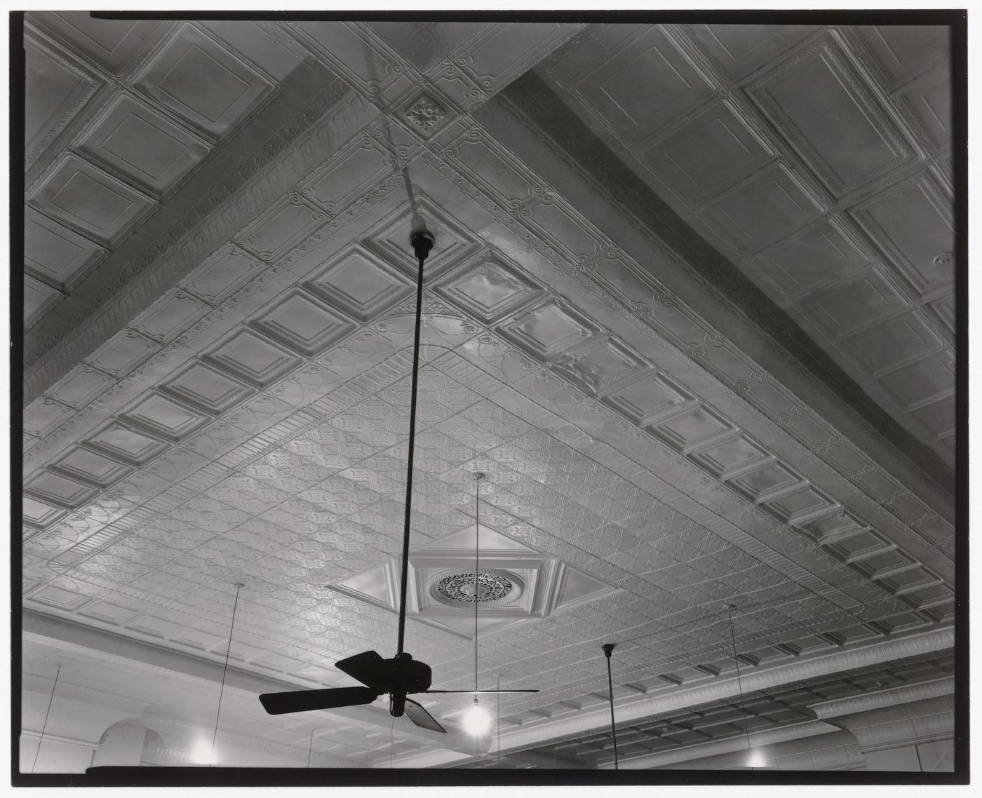 Pressed-metal ceiling, Pike County Court House, Zebulon, Georgia, United States