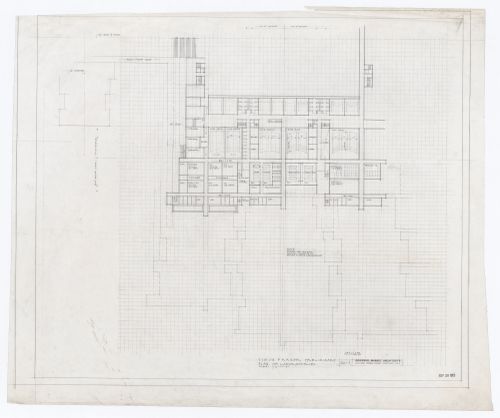 Preliminary plan of laboratories for Simon Fraser University, Burnaby, British Columbia