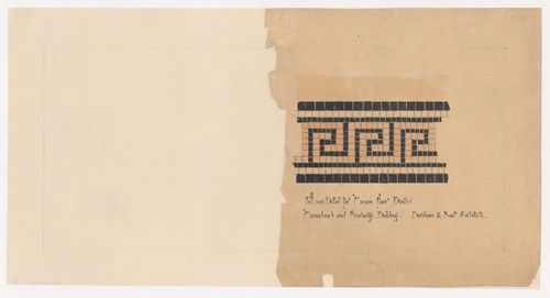 Monadnock and Kearsarge Buildings, Chicago: Full-size detail for the mosaic floor border