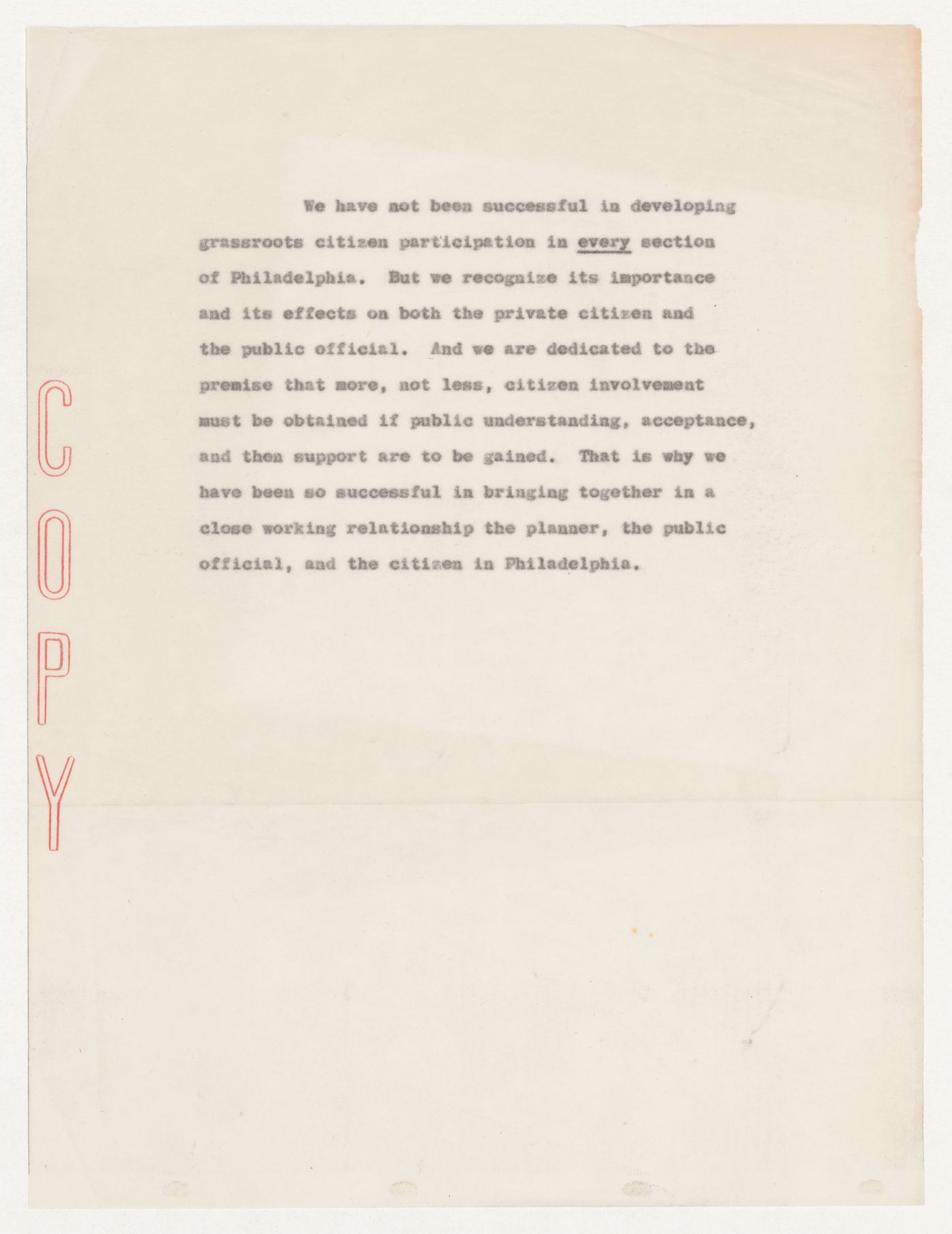 Page of a report for Schuylkill Falls, Philadelphia, Pennsylvania