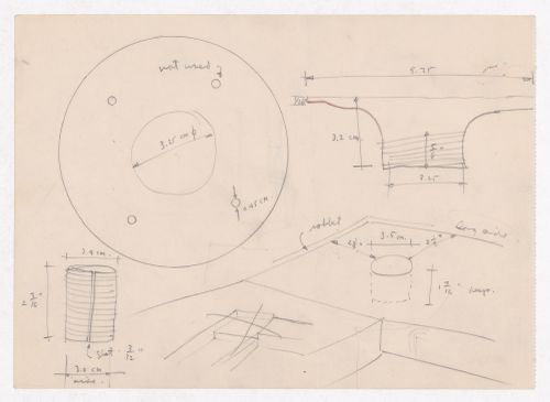 Various documents and drawings including furniture design and office renovation: File G 702