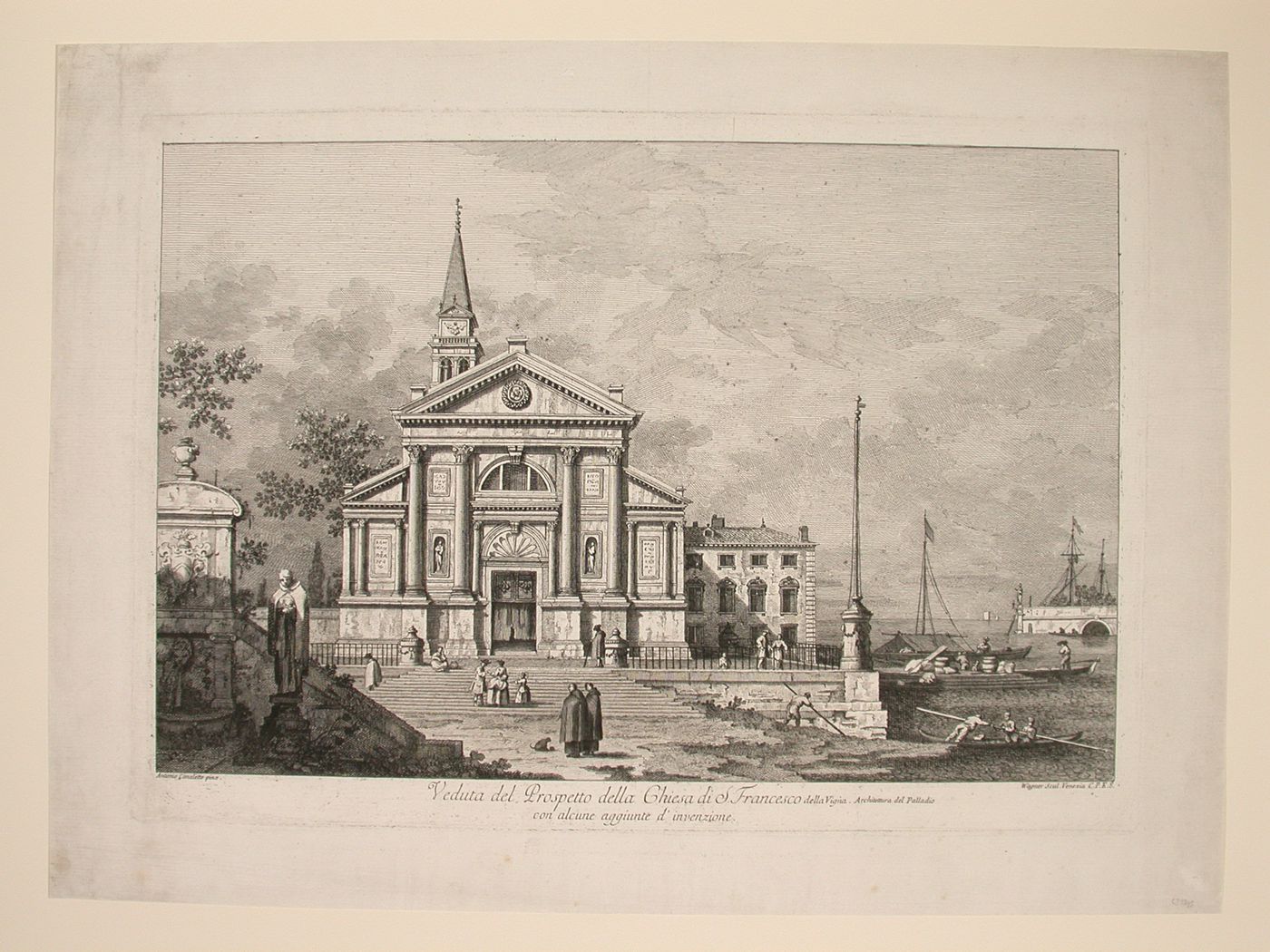 A view of the church of San Francesco della Vigna, Venice