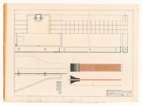 Technical drawing for Misura lamp prototype for Flos