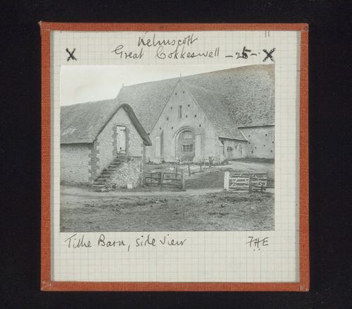 View of Tithe Barn, Great Coxwell, Oxfordshire, England