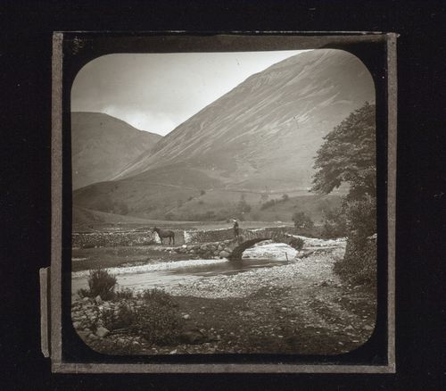 View of unidentified valley and mountains