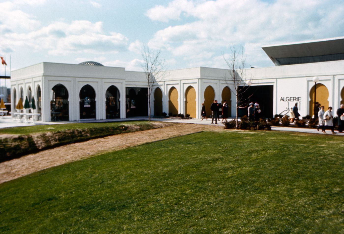 View of the Algerian Pavilion, Expo 67, Montréal, Québec
