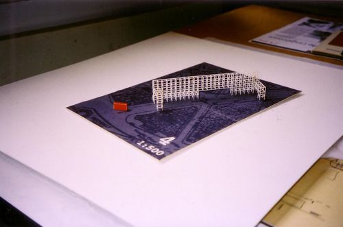 Scaled site plan model of Magnet #4