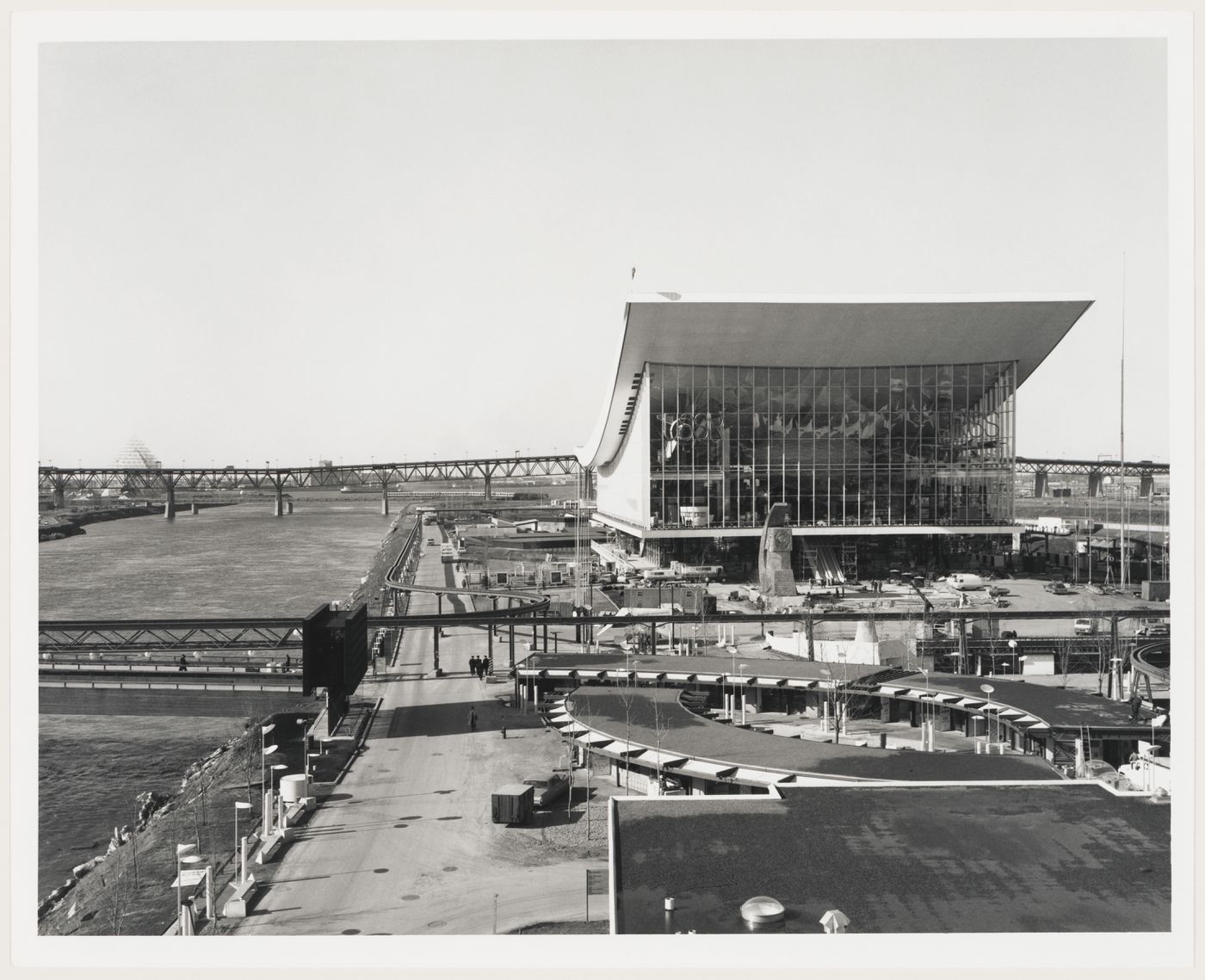 View of the Pavilion of the Soviet Union, Expo 67, Montréal, Québec