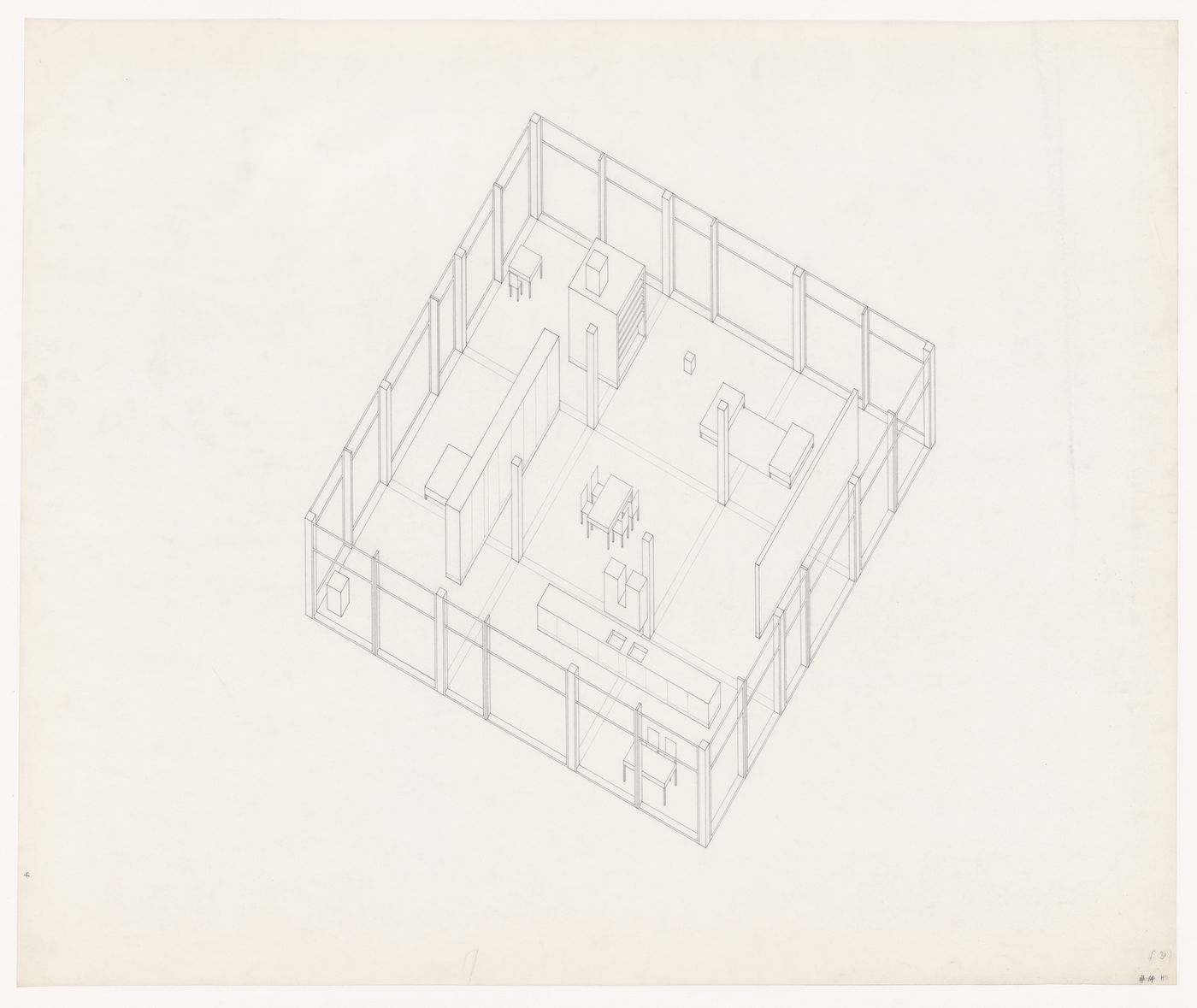 Axonometric for Texas House 5