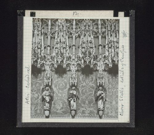 View of canopies of choir stalls of Cathédrale Sainte-Cécile d’Albi, Albi, France
