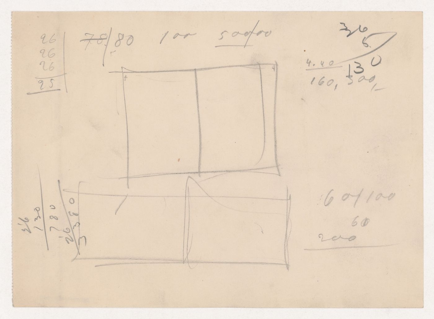 Unidentified sketch, probably for Illinois Institute of Technology