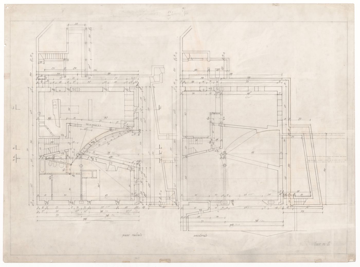 Floor plans for Casa Miggiano, Otranto, Italy