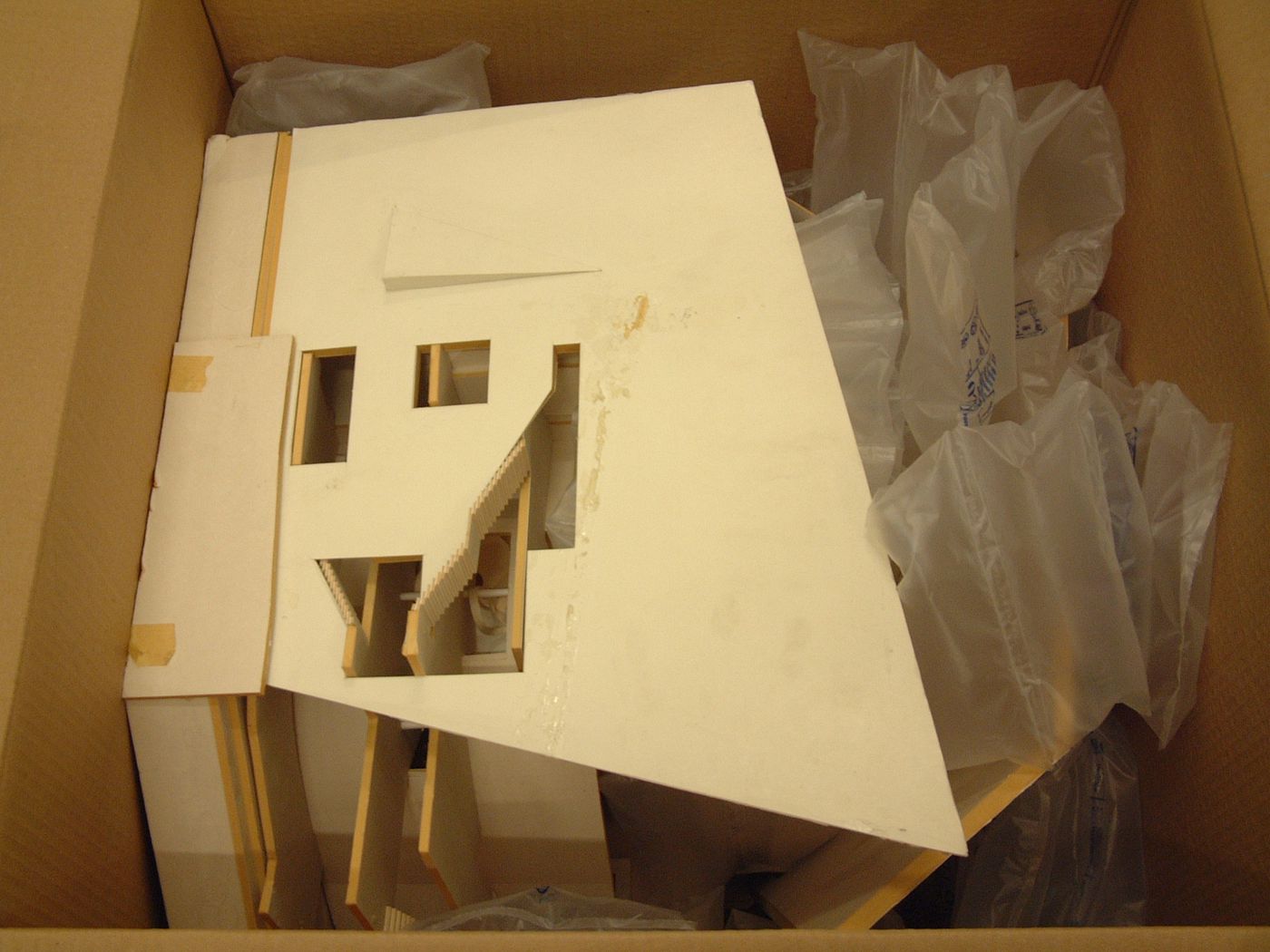 Study model of interior, ceiling and lobbies of Lyric Theatre, Lowry Centre, Salford, England