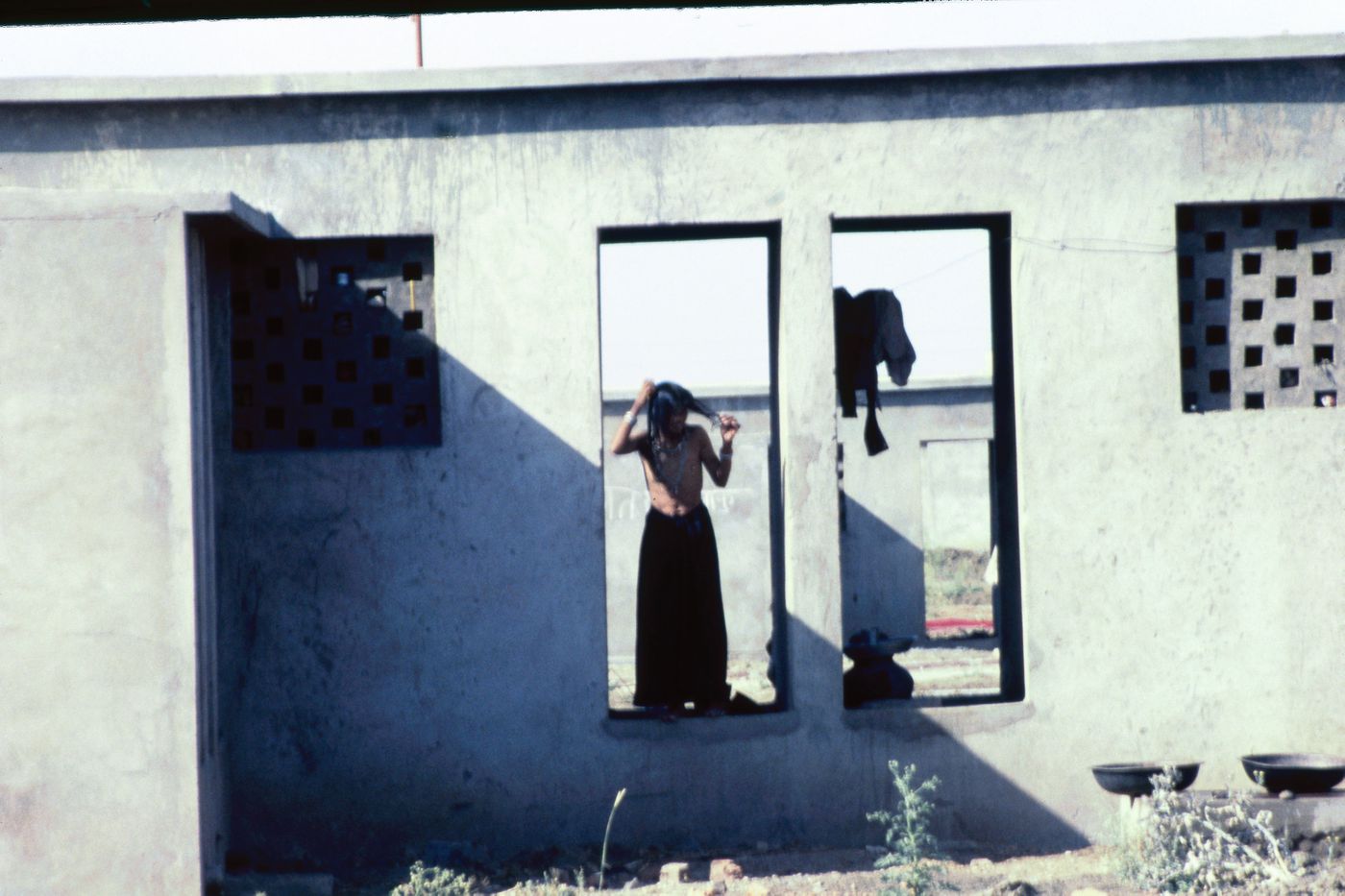 View of McGill's plot during construction at Aranya for the Aranya Housing Project, Indore, India