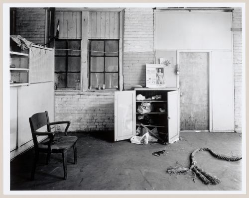 Interior view of the Caledonian Ironworks Building showing a room on the upper level, Montréal, Québec