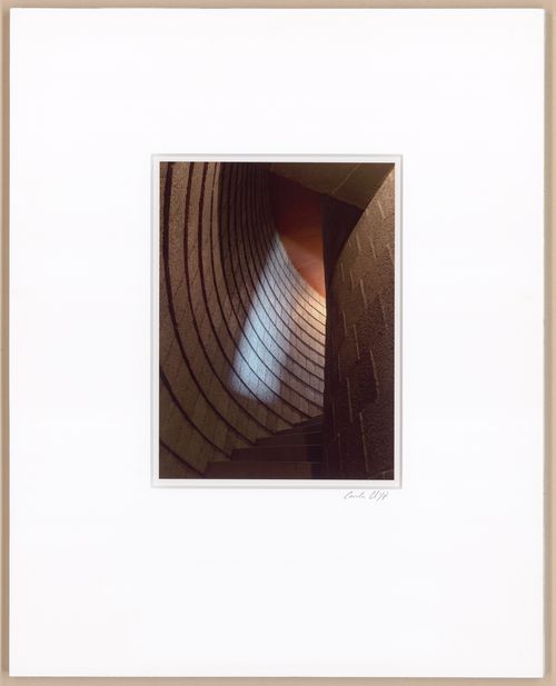 Stairwell, looking up, from the series The David and Gladys Wright House