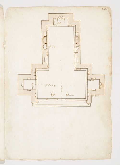Plan of the Nymphaeum of Egeria in the Triopion of Herodes Atticus between Via Appia and Via Latina, Rome