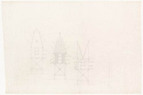 Sketch elevations for House for a Poet