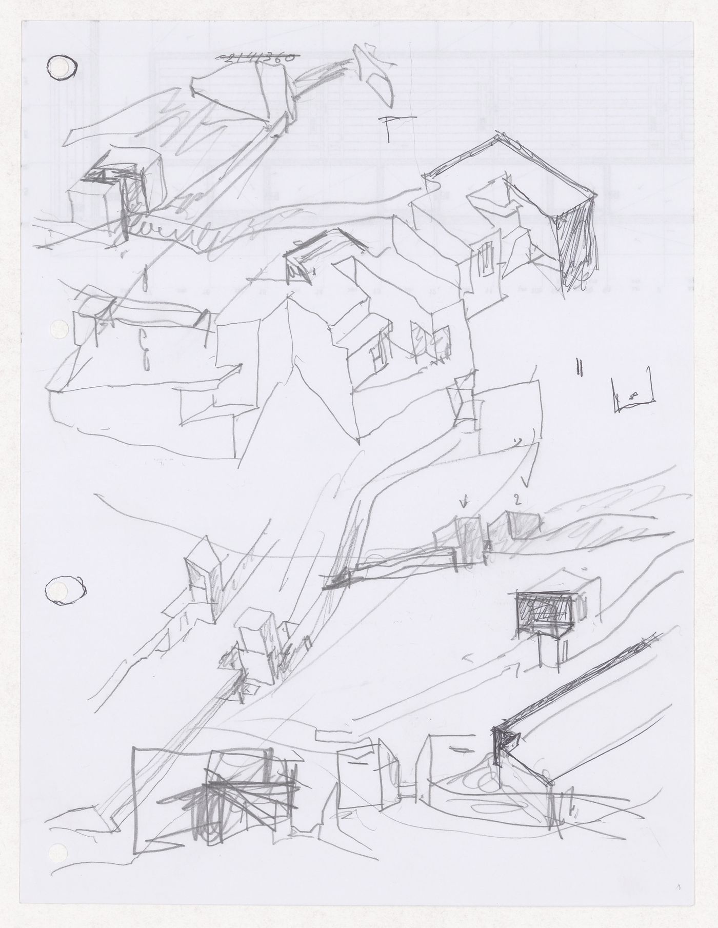 Sketch axonometric views for Casa em Palma de Maiorca, Palma de Maiorca, Spain