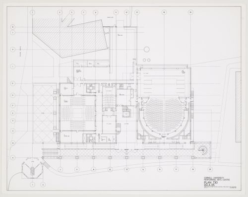 Center for Theatre Arts, Cornell University, Ithaca, New York: view of plan