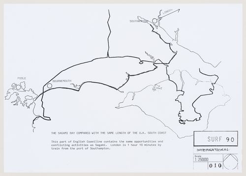 SURF 90: comparison of Sagami Bay with the same length of south coast in the United Kingdom