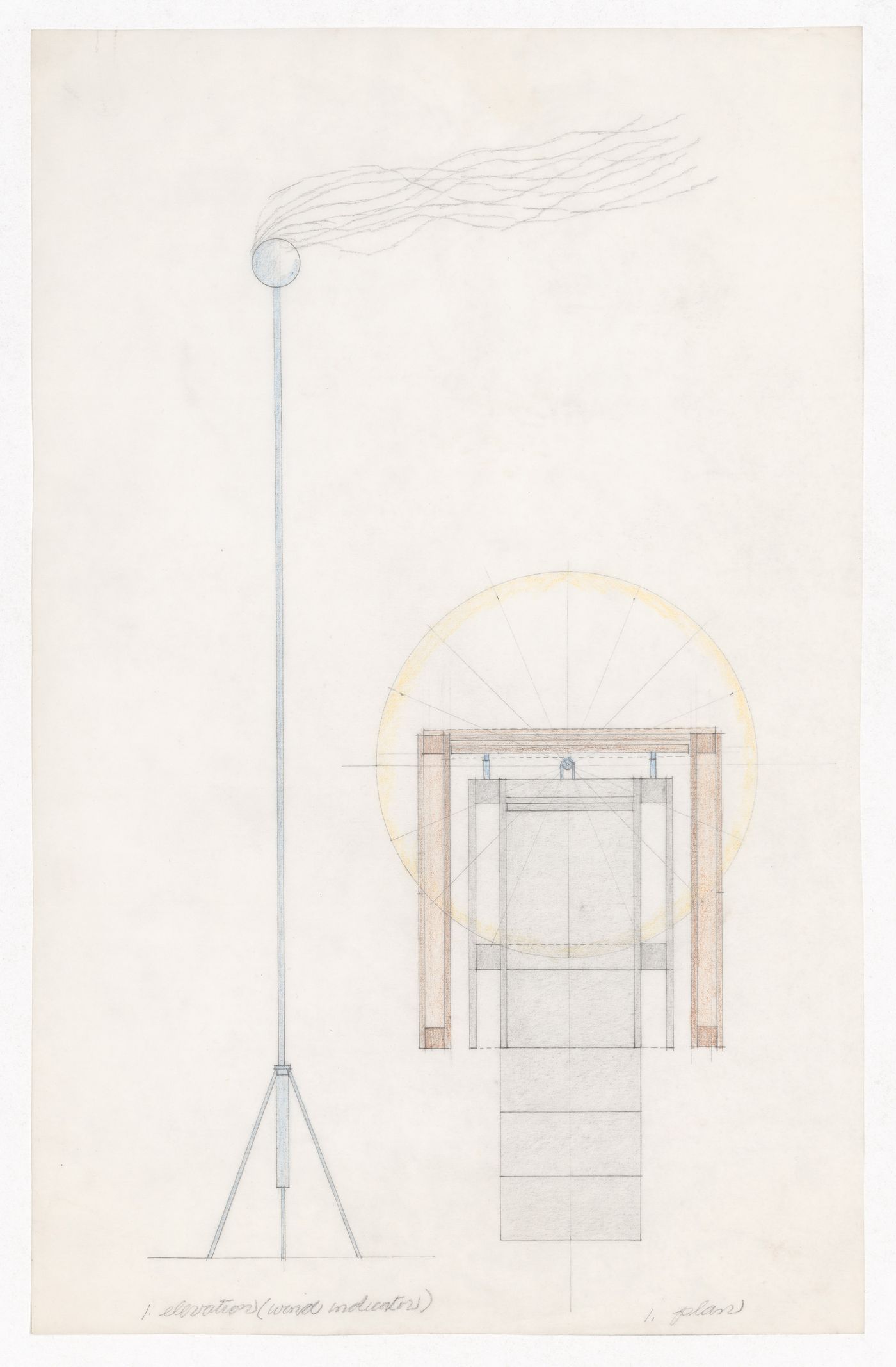 Elevation and plan for Adult High Chair