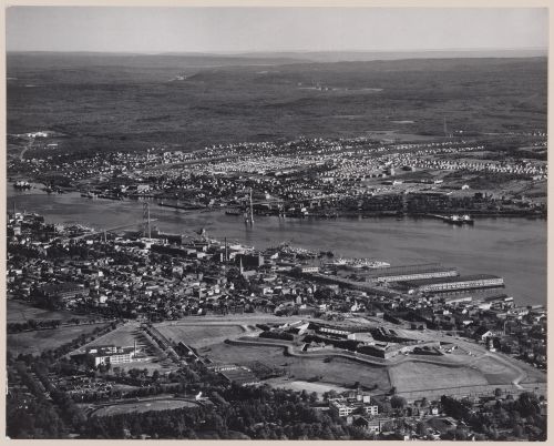 Halifax with the citadel in foreground and city of Dartmouth in distance, Nova Scotia