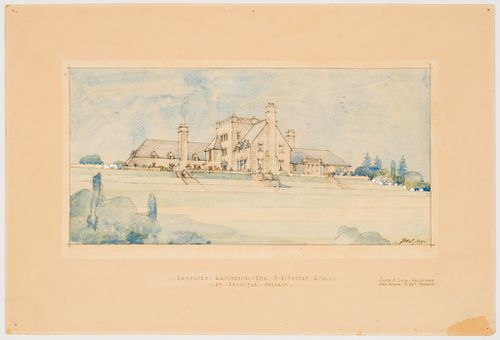 Perspective for Dalley residence, Ancaster, Ontario