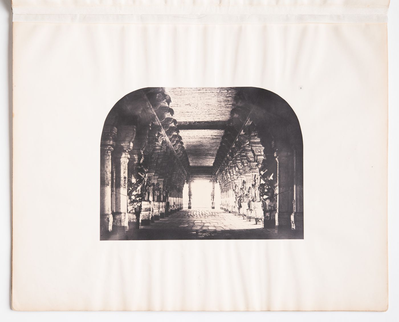 Madura.  Trimul Naik's choultry centre nave from west end.