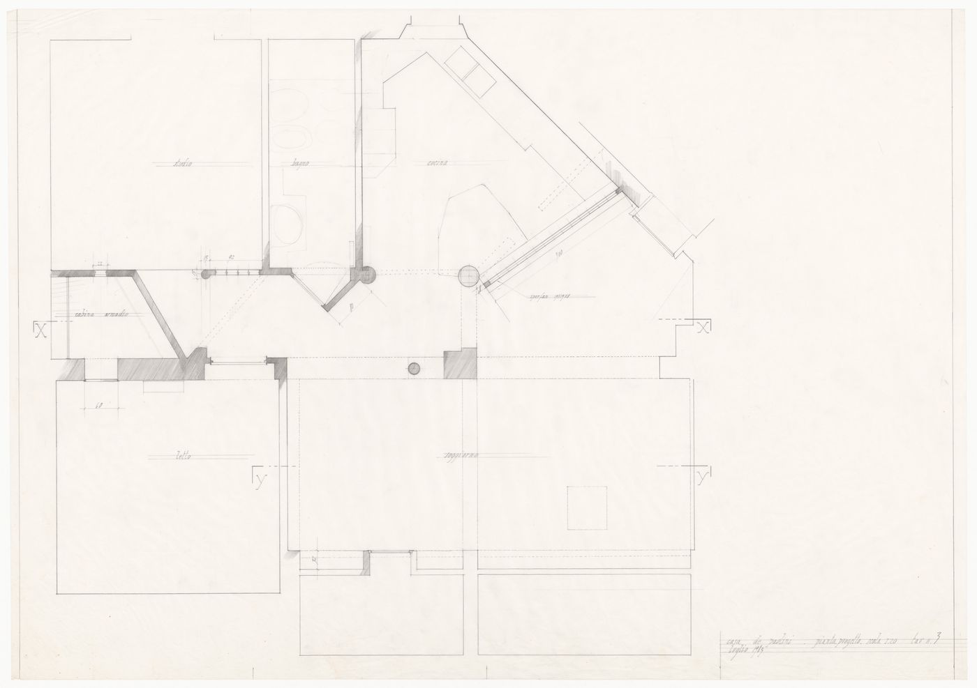 Plan for Casa De Paolini, Milan, Italy