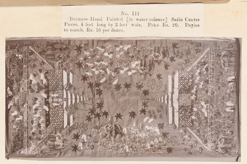 View of a cloth, F. Beato Limited, C Road, Mandalay, Burma (now Myanmar)