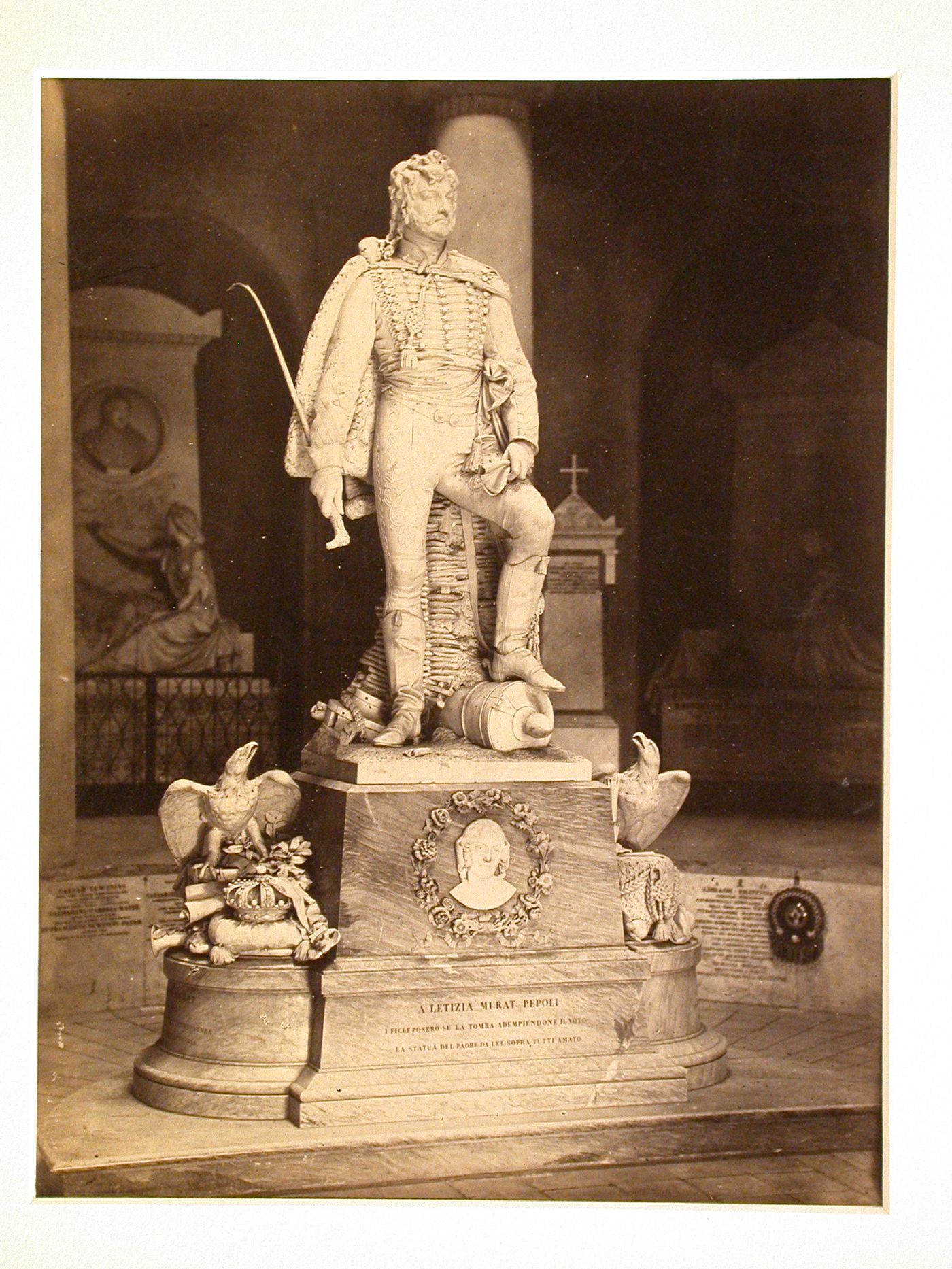 Monumento al Re Murat della Famiglia Popoli, Camposanto, Italy