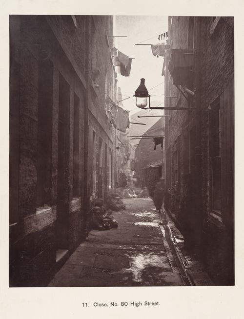View of Close No. 80, High Street, Glasgow, Scotland