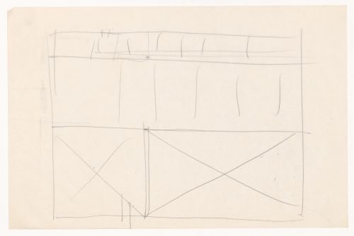 Sketch plan for a campus building for Illinois Institute of Technology