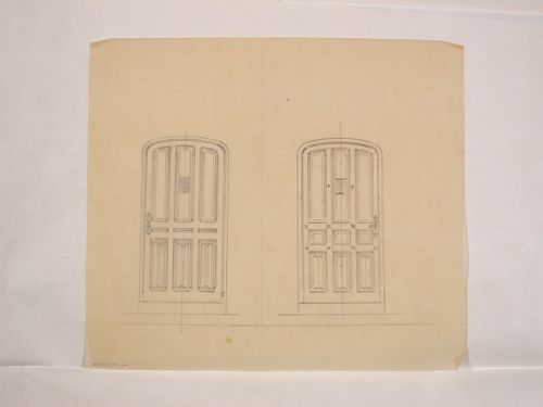 Drwg rel.to Chateaude Lanchneil(?)-door elevations