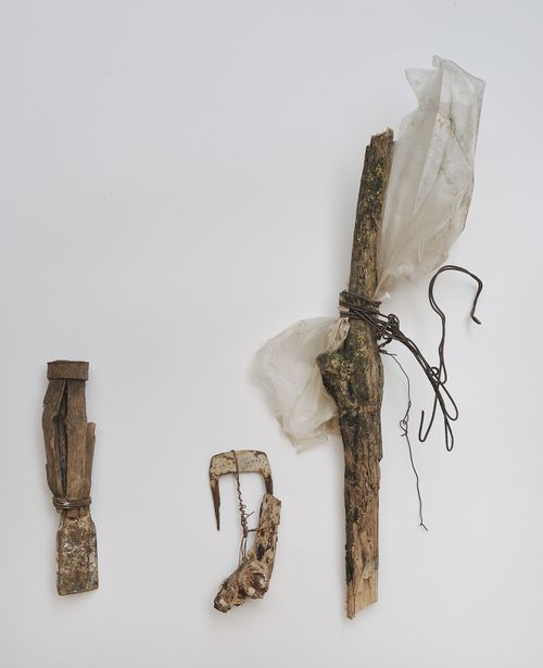 Wood and metal hook tool, Zeno, a self-sufficient culture