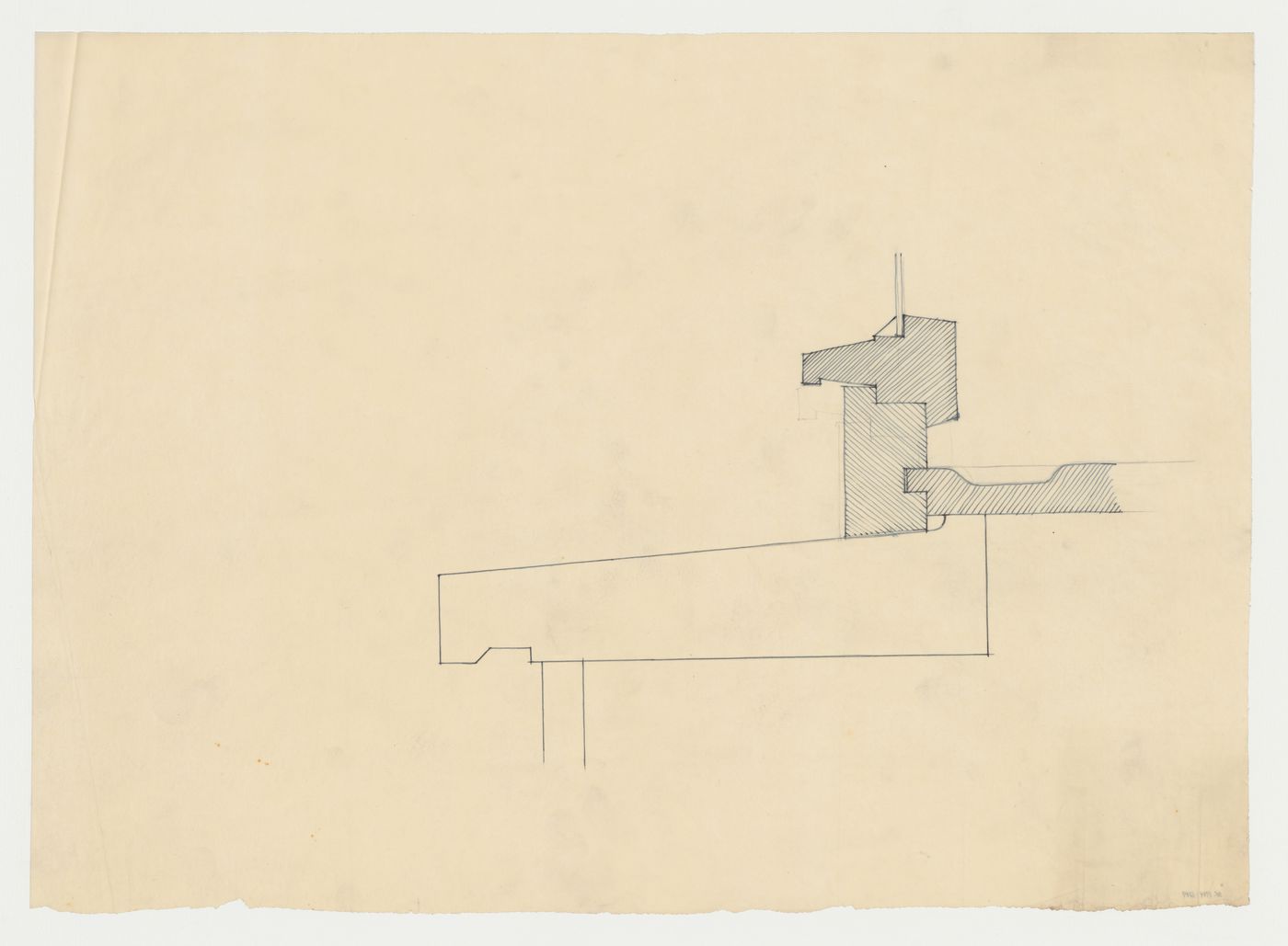 Section for a window sill, possibly for Hellerhof Housing Estate, Frankfurt am Main, Germany