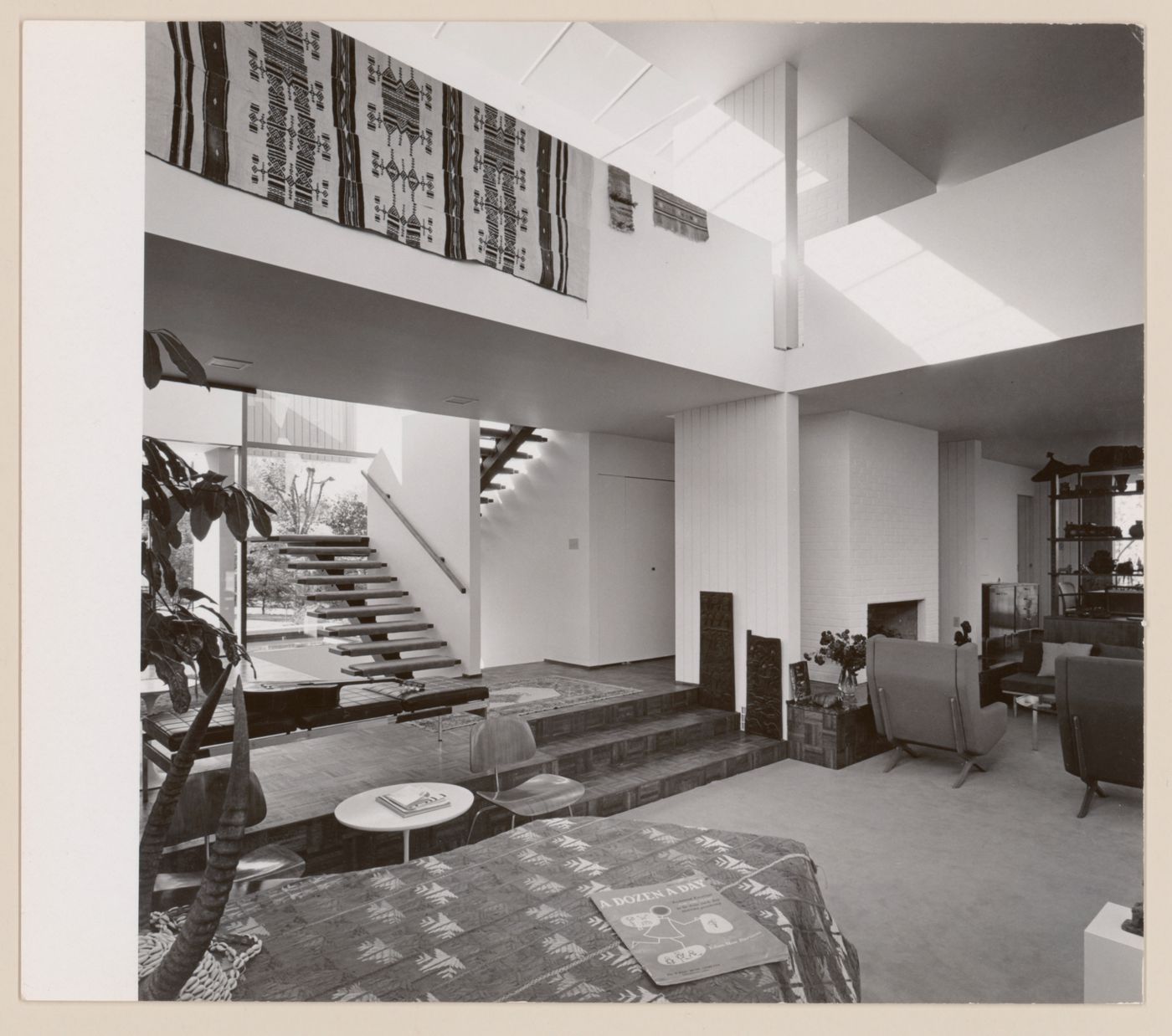Interior view of the Oberlander Residence, Vancouver, British Columbia