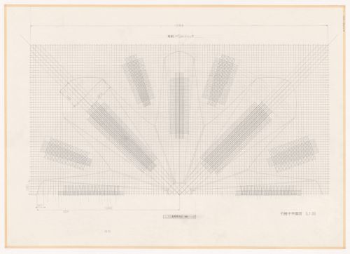Partial plan for Naiju Community Center and Nursery School, Fukuoka Prefecture, Japan