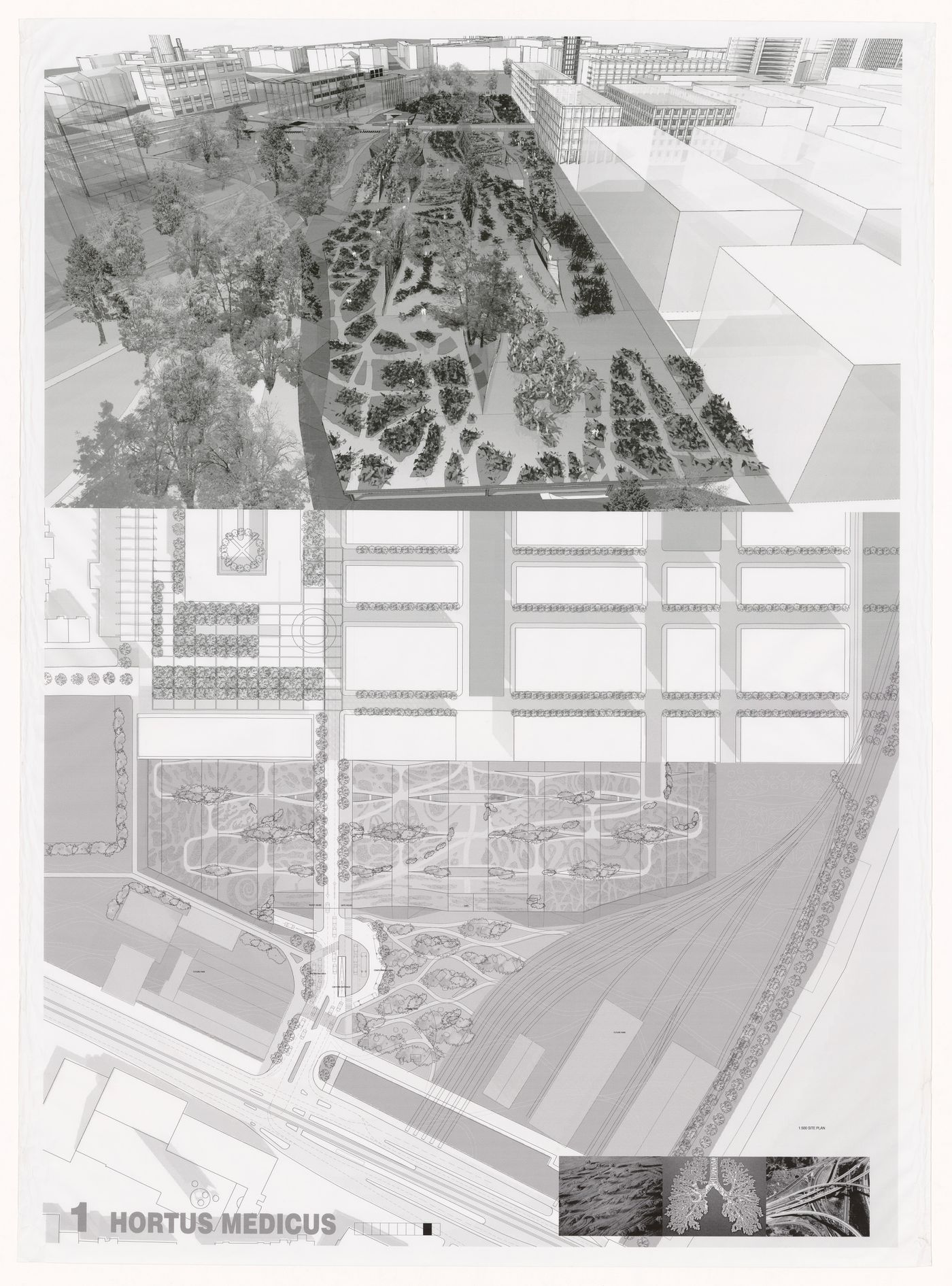 Presentation panel for Novartis Underground Car Park and Gate, Basel, Switzerland