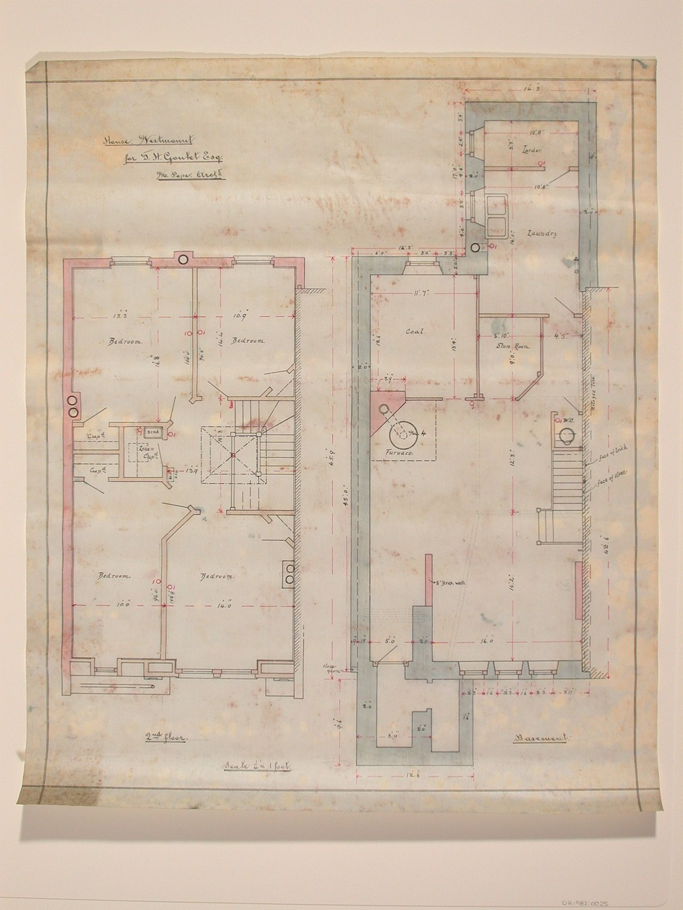 House for J. Goulet Esq., Westmount