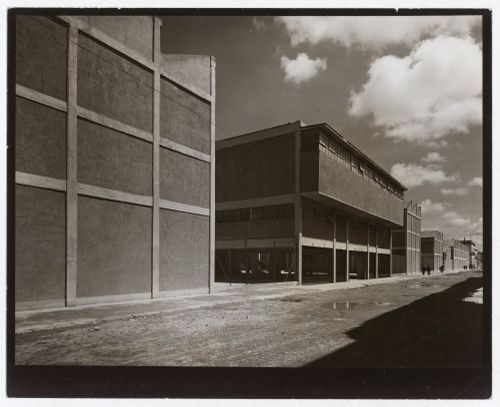 View of the School of Industrial Techniques, calle Tresguerras, Mexico City
