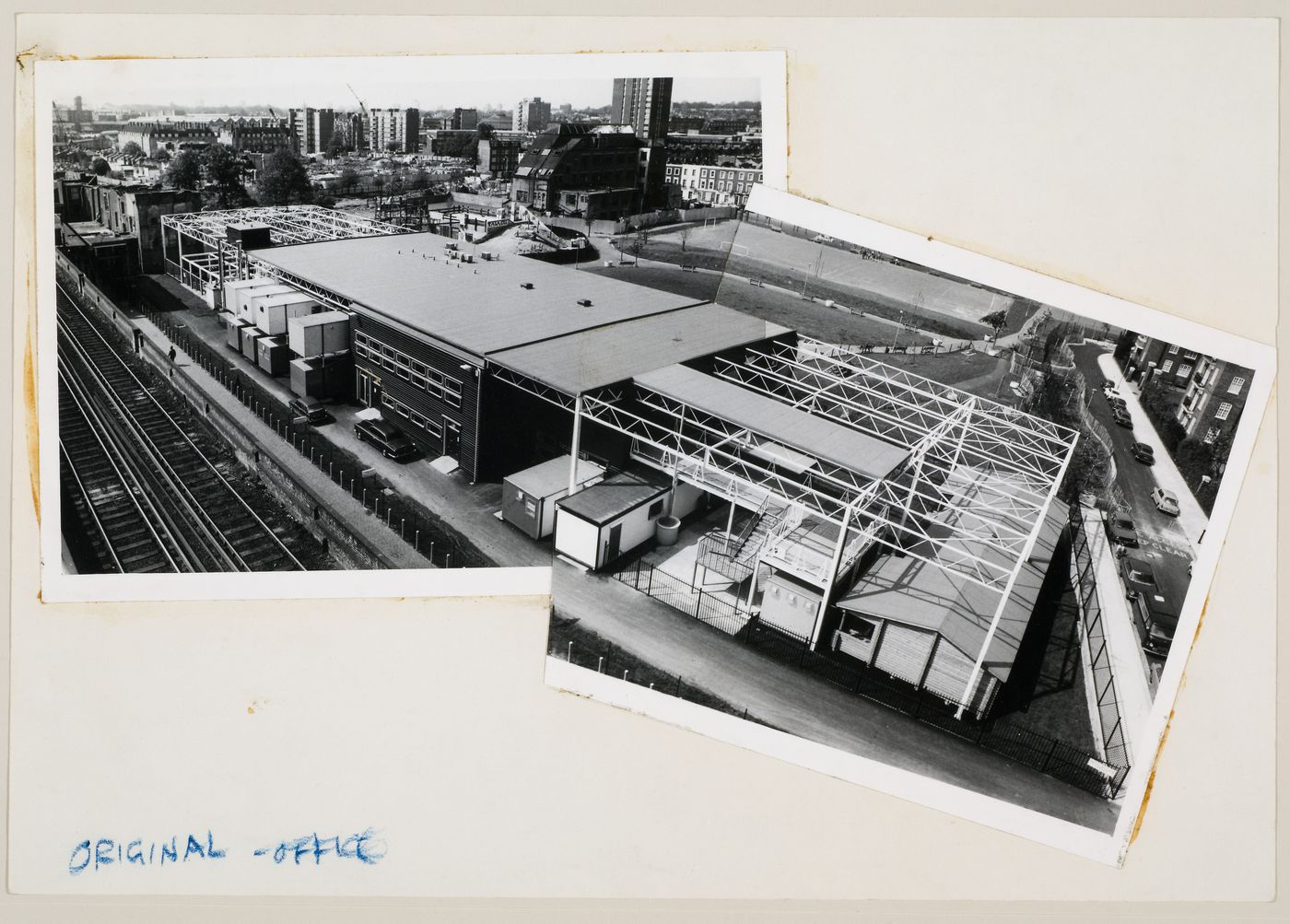 Aerial view of Inter-Action Centre, London, England